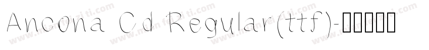 Ancona Cd Regular(ttf)字体转换